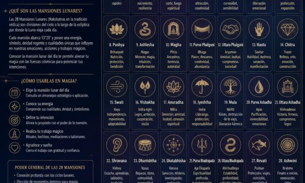 Las 28 mansiones lunares y su poder en la magia astrológica: qué son y cómo usarlas