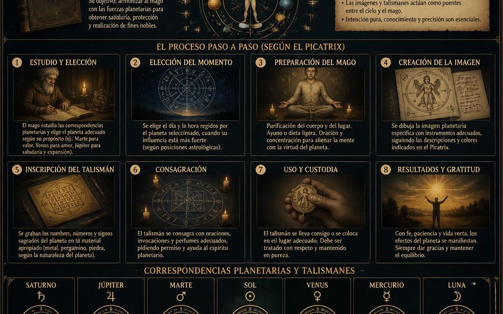 Magia de imágenes y talismanes planetarios: la tradición del Picatrix explicada paso a paso