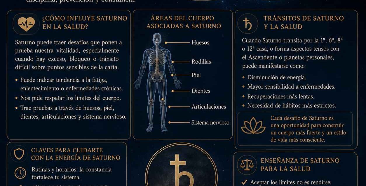 Saturno y la Salud: Cuando el Cuerpo se Convierte en Mensajero de la Limitación
