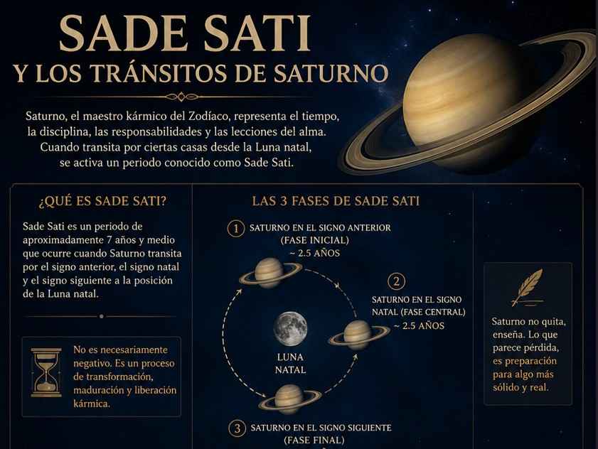 Sade Sati y los Tránsitos de Saturno: Sobreviviendo y Floreciendo en los Ciclos de Siete Años y Medio